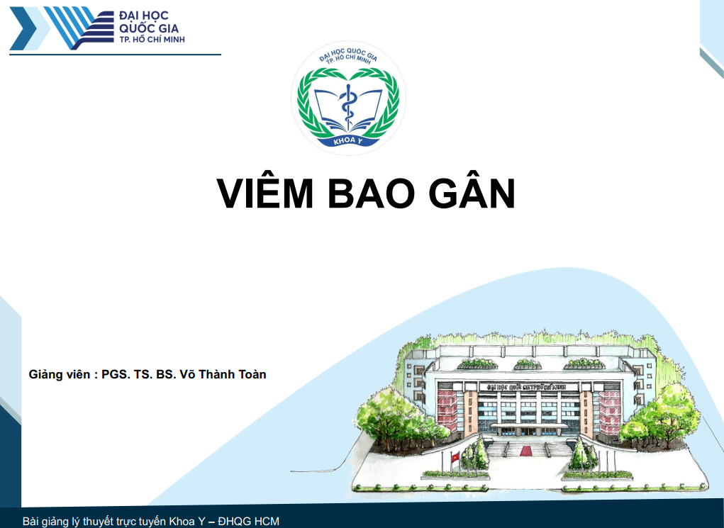 Slide Bài Giảng Viêm Bao Gân (2)