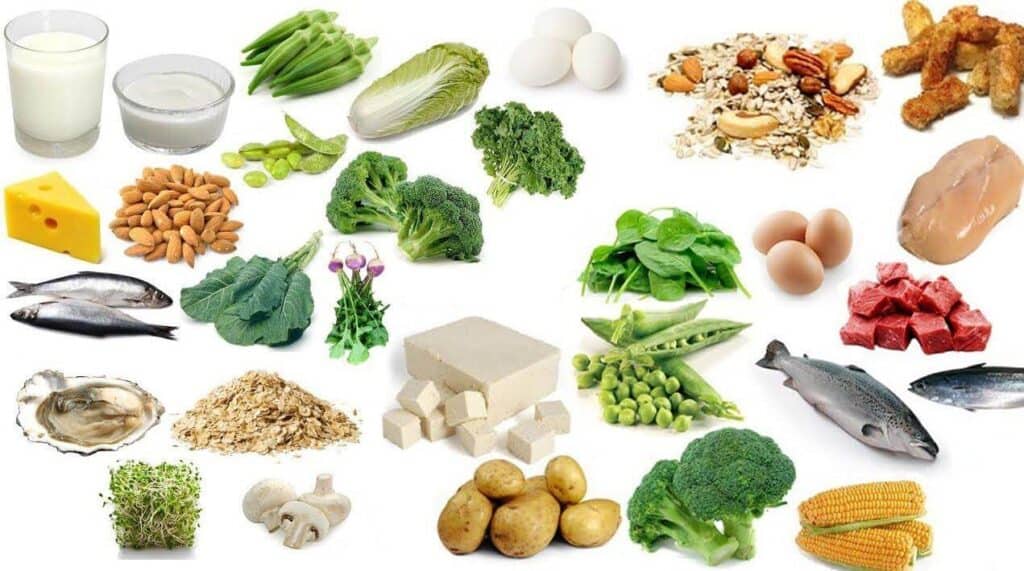 Hình ảnh các thực phẩm tốt cho xương khớp, dinh dưỡng phù hợp cho bệnh xương khớp.